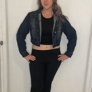 Size 14/16 crop jean jacket